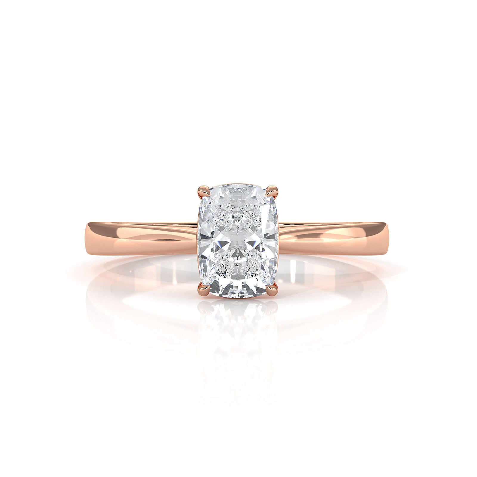 Lab Grown Diamond IGI Certified 4 Prong Solitaire Engagement Ring 4g Setting 1.00 Ctw.